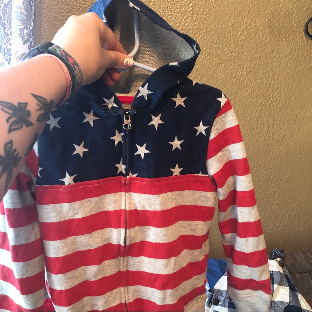 Stars & Stripes zip Hoodie